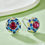 الصورة المصغرة: Radiant Spectrum Ruby Earrings