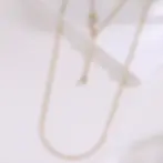 minimalist beaded gold necklace adjustable length