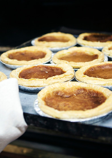 Bakewell Puddings coming out of the oven