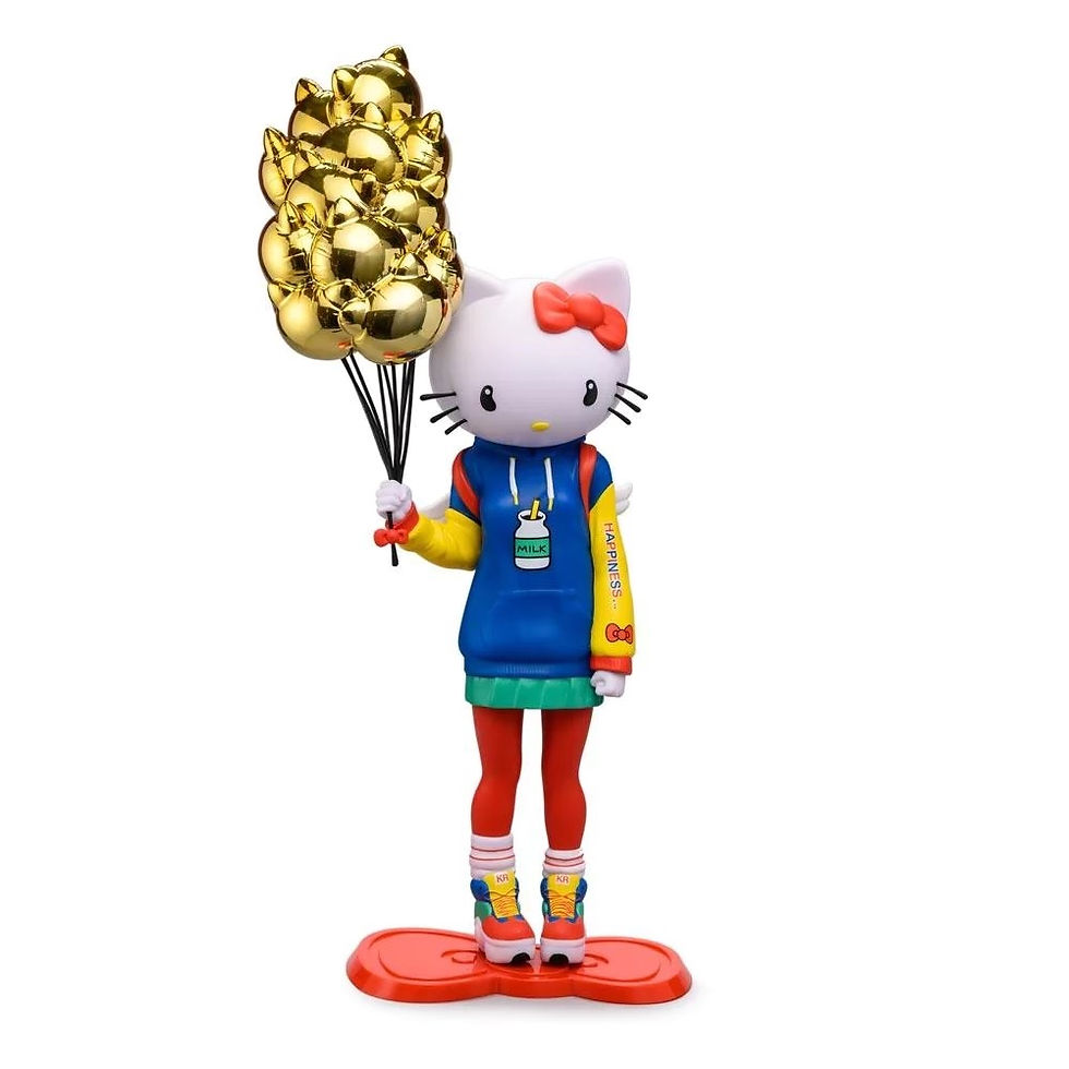 KIDROBOT X SANRIO HELLO KITTY 20" ART FIGURE BY CANDIE BOLTON