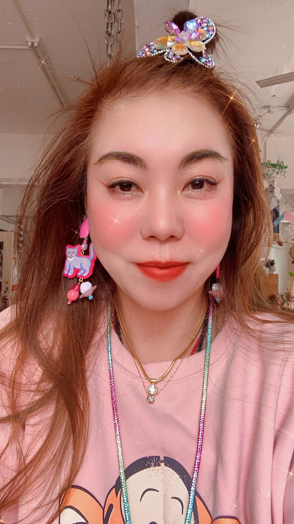 Thumbnail: Grey Cat earrings