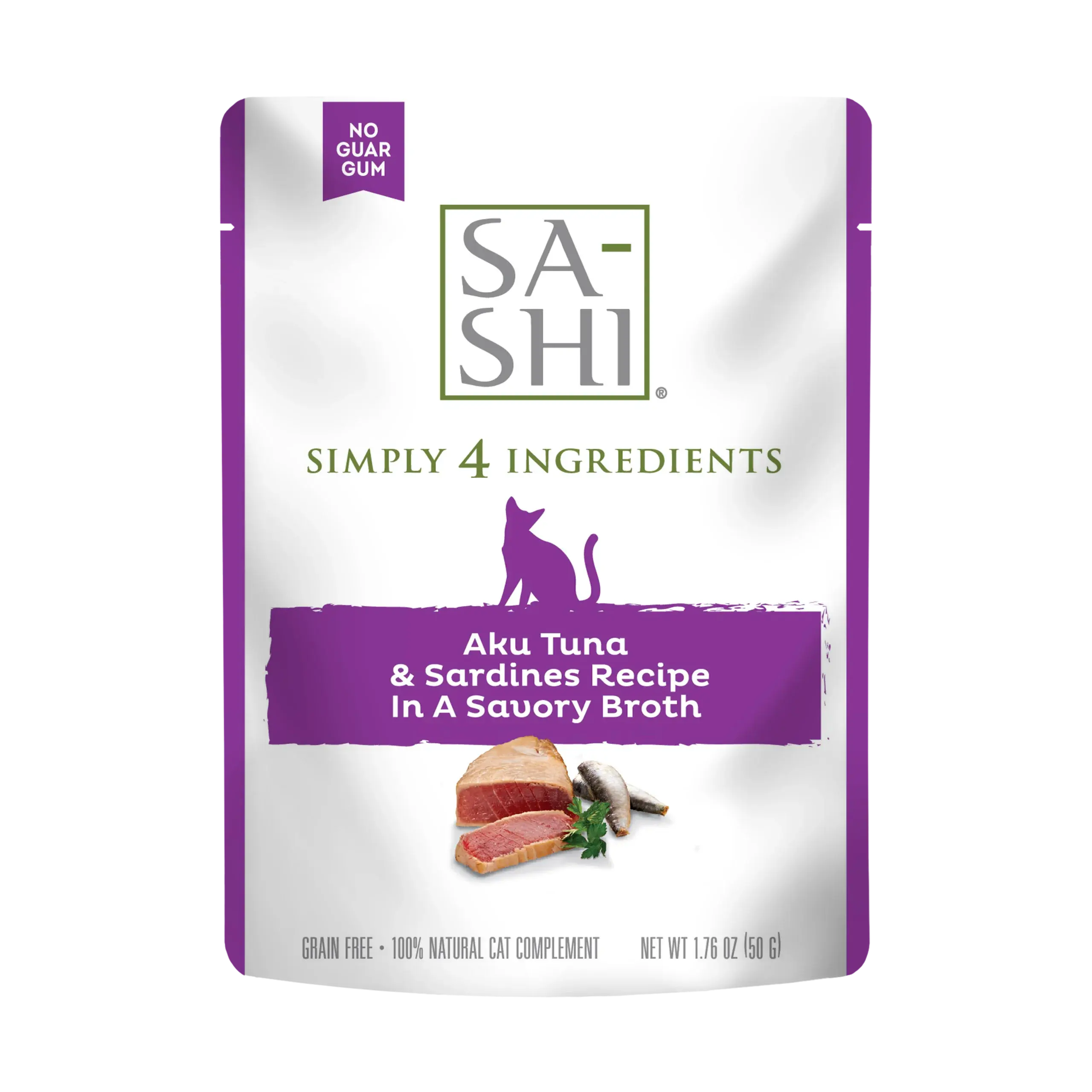 Rawz Sa-Shi Aku Tuna & Sardines Cat Food Recipe in Savory Broth