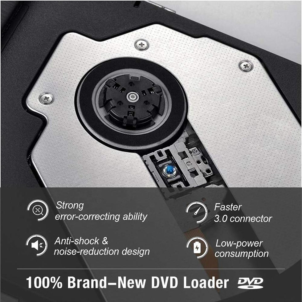 Thumbnail: External DVD Drive USB CD DVD 30 Burner Writer Rewriter For MacBook Laptops