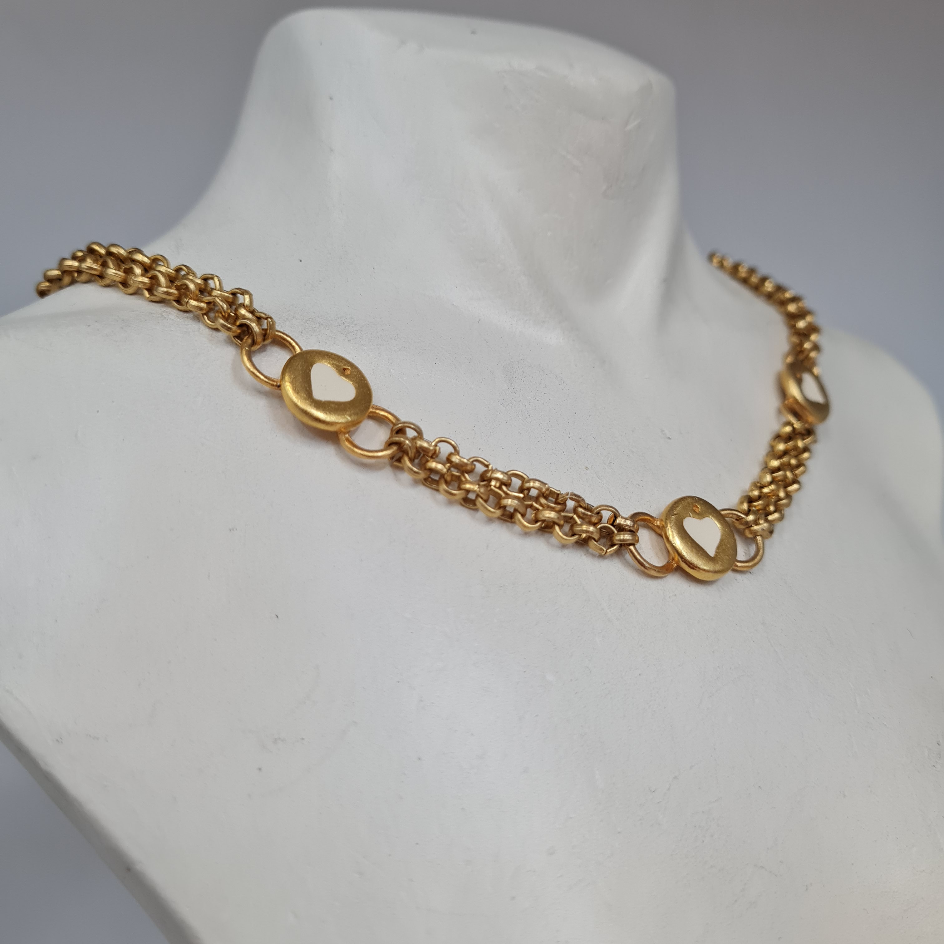 Layering Necklace Set, Chunky Heart 