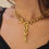 Thumbnail: Golden Chunky Chain Wrapped Necklace or Bracelet