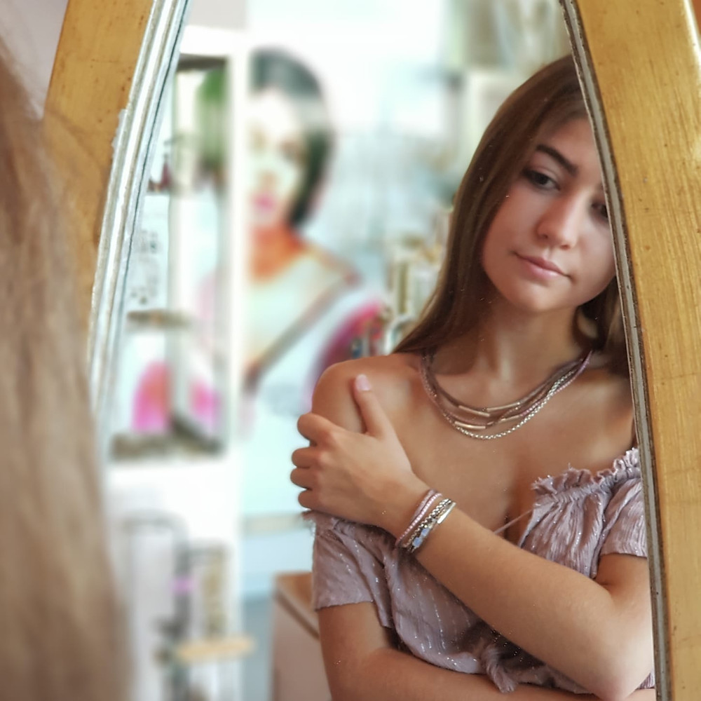 The Slinky bracelet and necklace