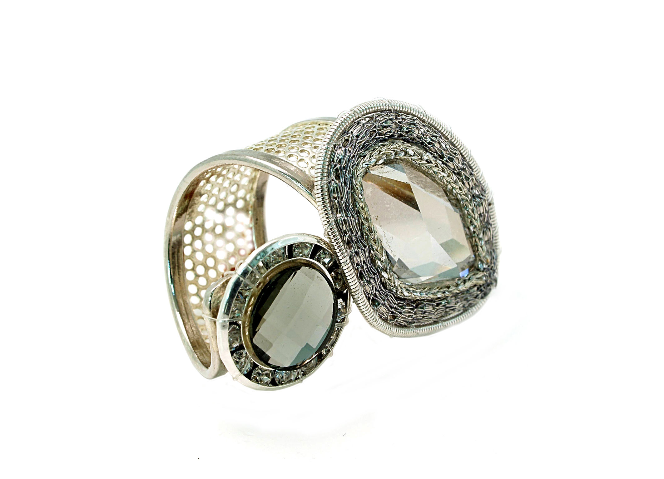 Rock & Metal crystal Ring