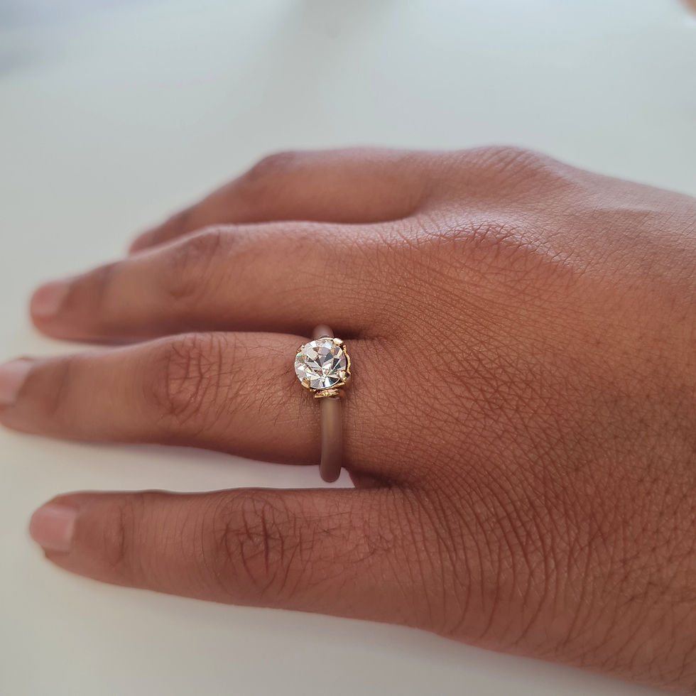 Thumbnail: Silicone Rings For Women, Graduation Gift For Her, Silicone Stone, Engagement Ri