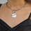 Thumbnail: Chunky Silver Necklace, Choker Chain, O-Ring Choker Necklace