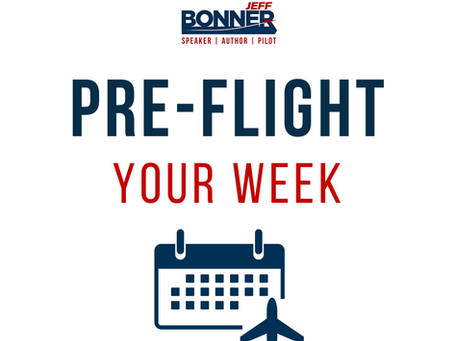Pre-Flight Your Week