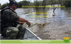 Polícia Ambiental de Canoinhas orienta sobre a proibição de pesca no período da Piracema