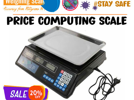 Price computing weighing scales for commercial purposes that is valuable in trade