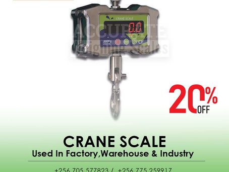 Economic and easy to use crane scales with a large back lit