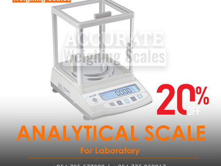 High precision analytical balance with perfect absolute precision
