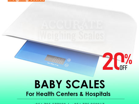 Digital baby scales that easily converts weight as baby grows