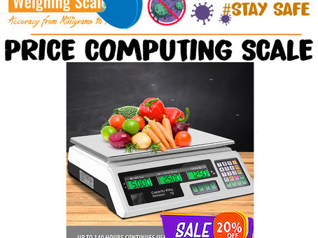 price computing scale with money change function at supplier shop Kampala