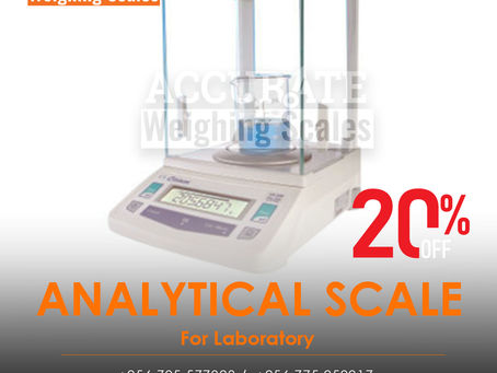 precision analytical balance with a readability ranging from 0.01mg