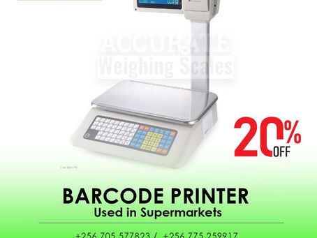 30kg capacity barcode printing scale at supplier shop wandegeya Kampala