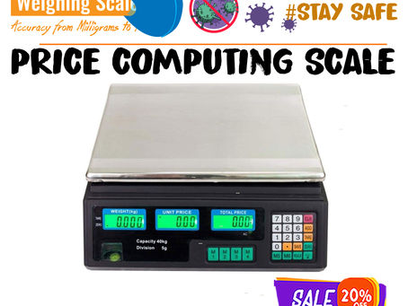 Numeric Key Windows To Balanced Price Computing Scale