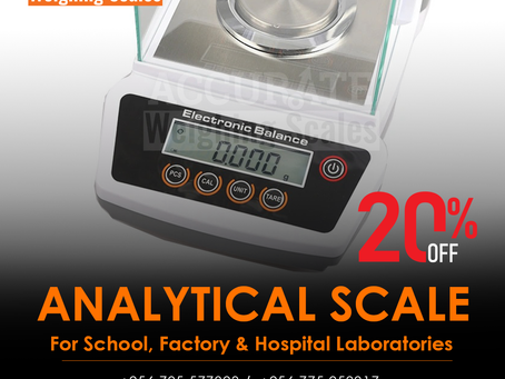 precision analytical balance with a readability ranging from 0.01mg