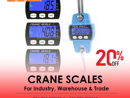 Wireless digital heavy-duty crane weighing scales with indicators