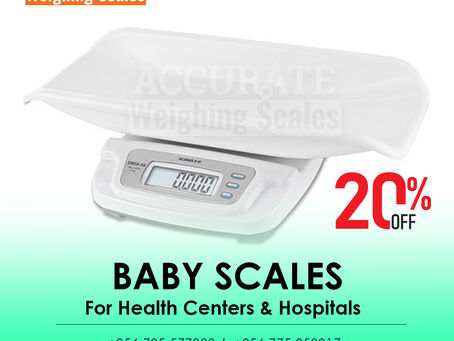 Digital baby scales that are easy to wipe down and clean