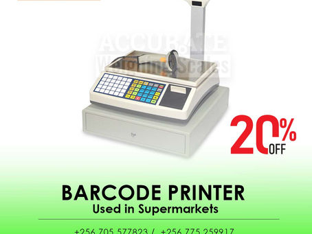 Easy programming barcode printing scale for sell Kikuubo