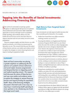 Tapping into the Benefits of Social Investments: Addressing Financing Silos