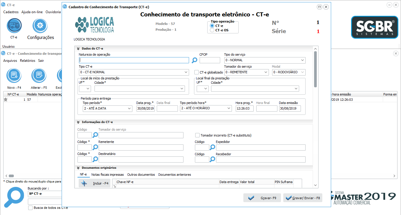 CT-e_Lógica_System
