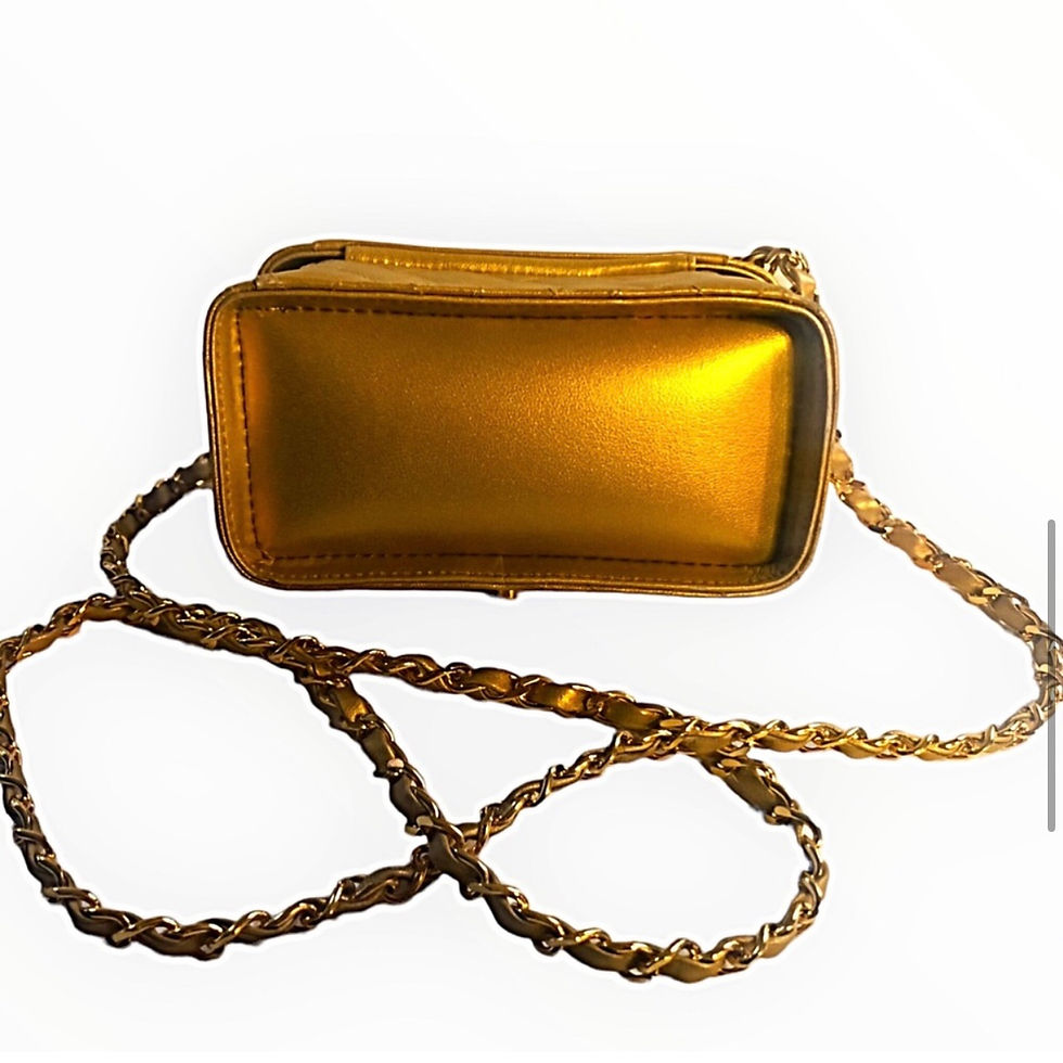 Thumbnail: CHANEL,1991-1994 Gold Caviar, Vanity Shoulder/Crossbody