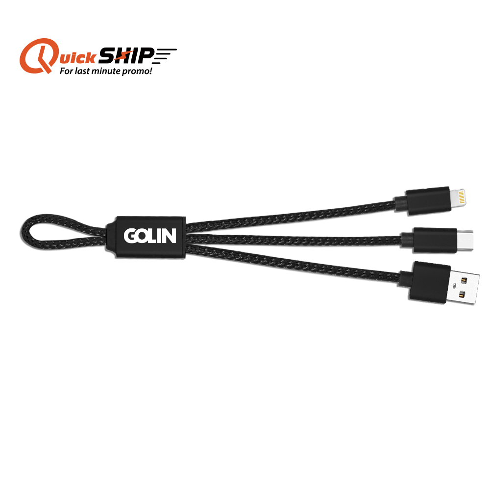 FlexCharge Duo USB-C & Lightning Cable