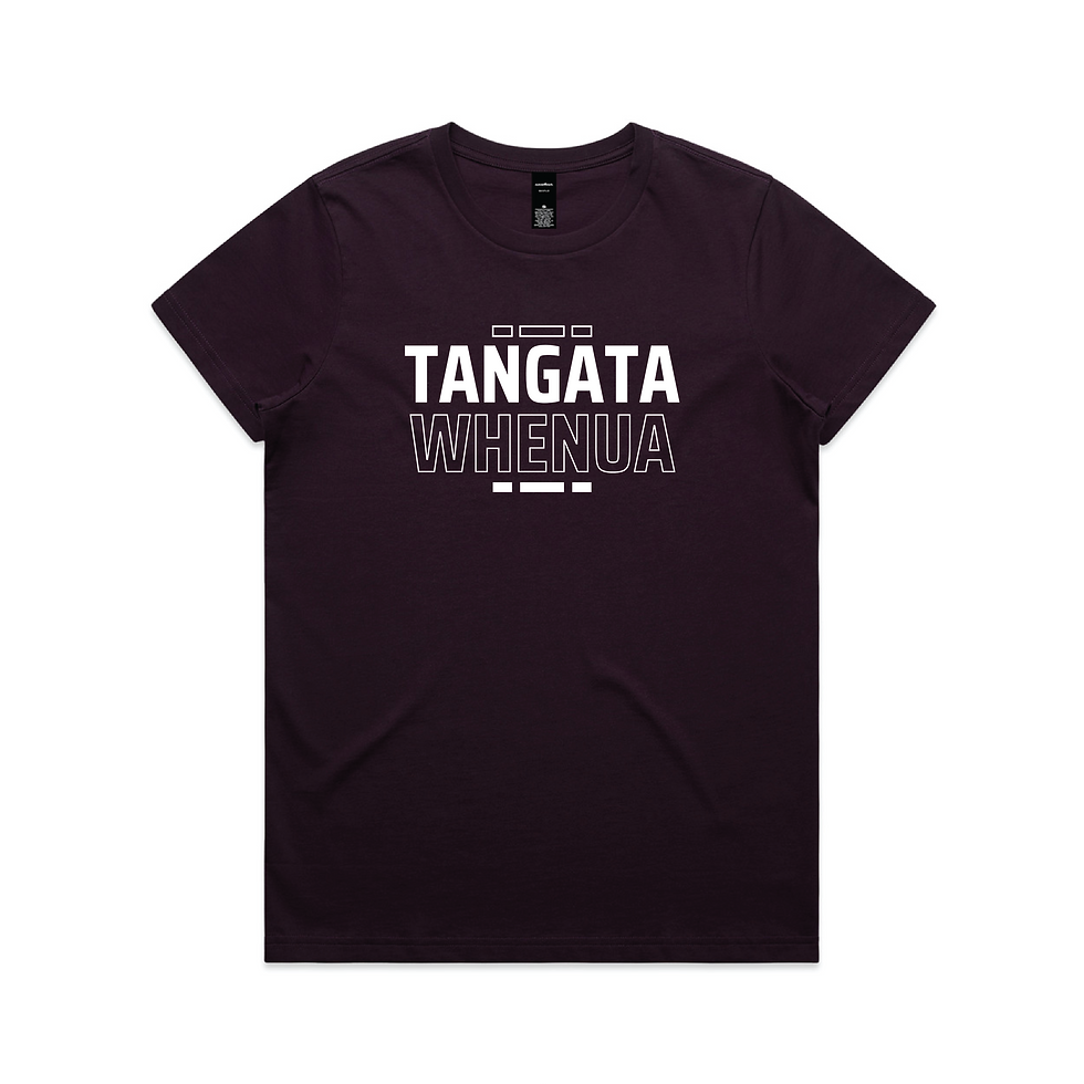 Tangata Whenua T-Shirt Ladies - Plum
