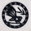 Thumbnail: One of the 4 coaster designs from the Mātātuhi Designs New Zealand Native Birds Coasters Collection featuring a Piwakawaka