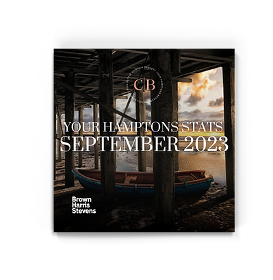 Hamptons real estate market stats for September 2023 with updated housing trends and property insights.