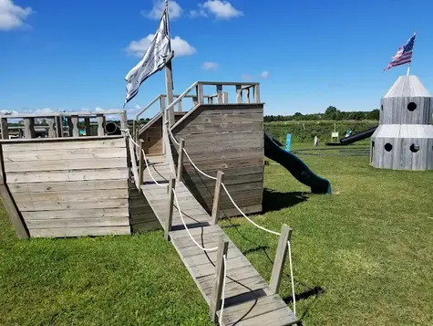 Visit Seven Ponds Orchard in Water Mill NY featuring unique boat display, fresh produce, and family fun.