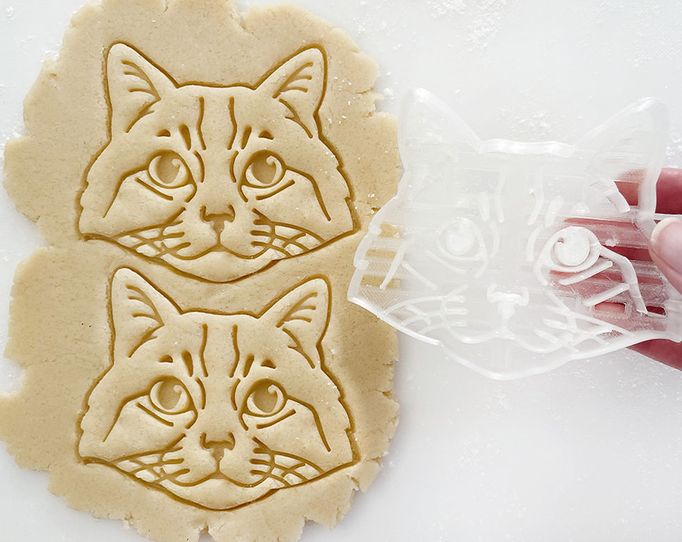 Thumbnail: Siberian Cat Cookie Cutter - Handmade Feline Lover Gift