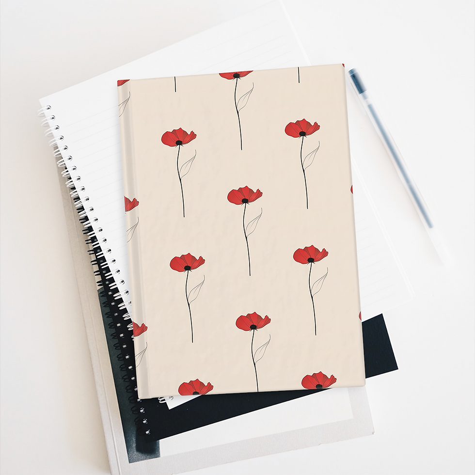 Thumbnail: Red Flower Minimalist Seamless Pattern Digital Download