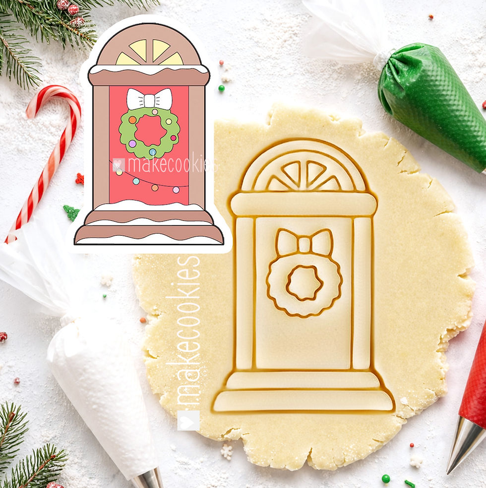 Thumbnail: Christmas Door Cookie Cutter