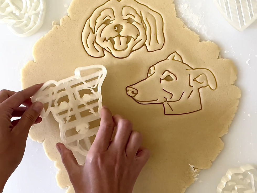 Thumbnail: Video of how to use dog breed cookie cutters with imprint