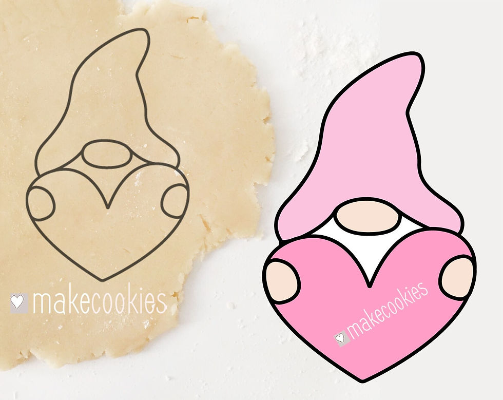 Thumbnail: Gnome With Heart Cookie Cutter