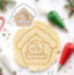 Thumbnail: Gingerbread House Cookie Cutter: Christmas Cookie Mold for Baking