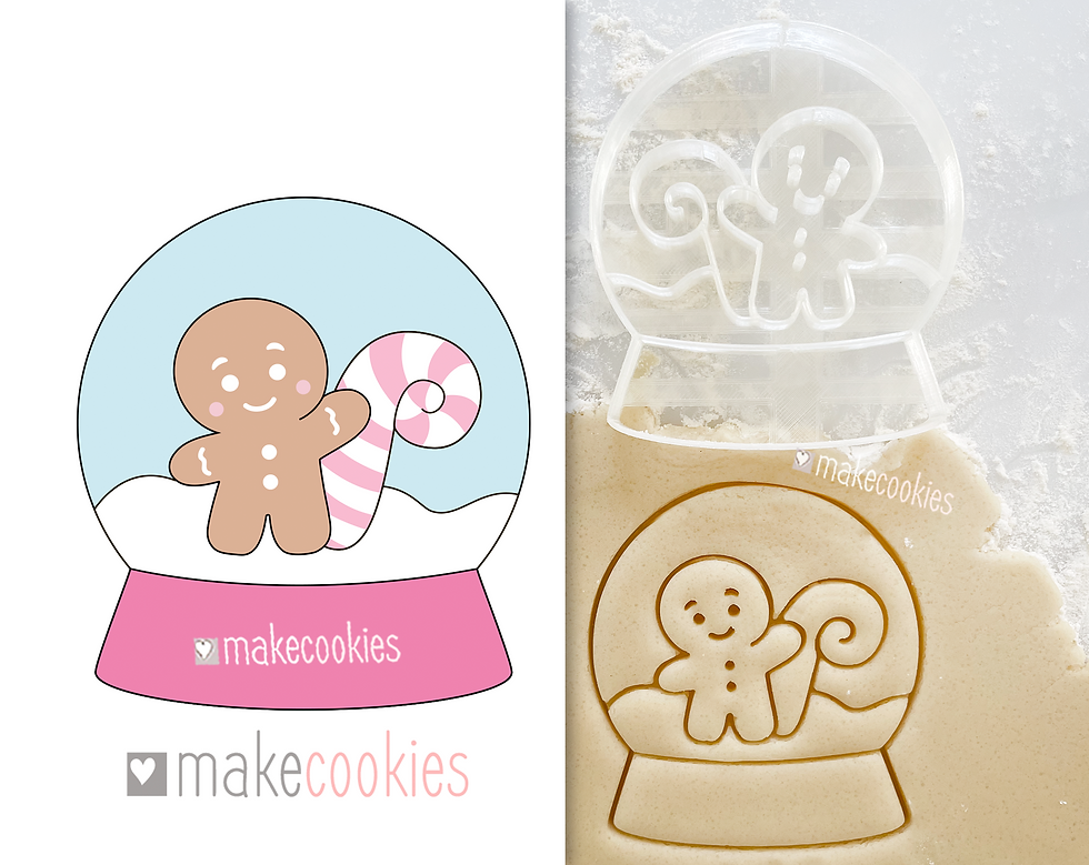 Thumbnail: Snow Globe With Gingerbread Man Cookie Cutter