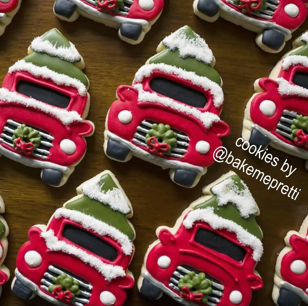 Thumbnail: Christmas Truck With Tree Cookie Cutter