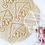 Thumbnail: Labrador in Christmas Hat Cookie Cutter held above cookie imprint