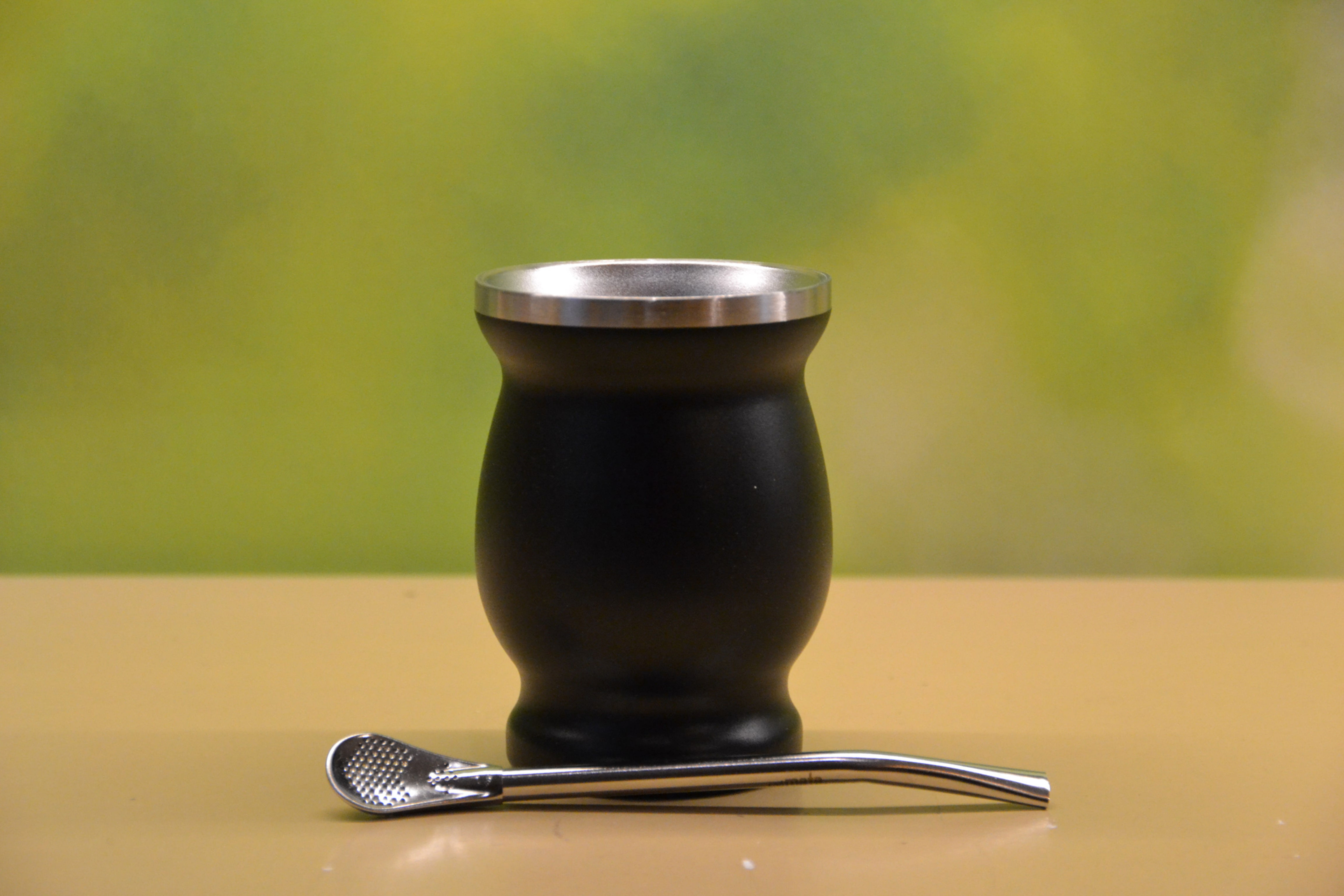 Metalen kalebas voor Maté met bombilla rietje