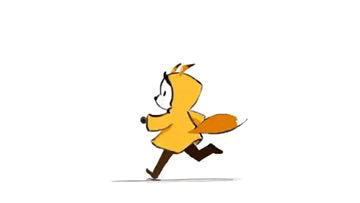 Dog run, line test, animation by Raana Zeyni