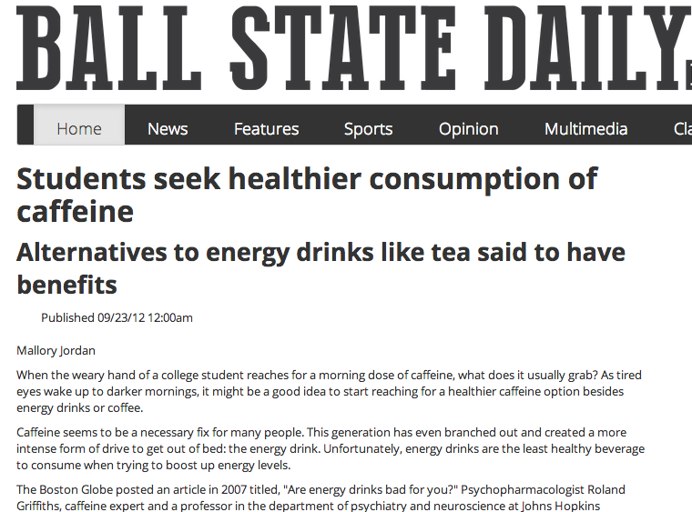 Healthier Caffeine