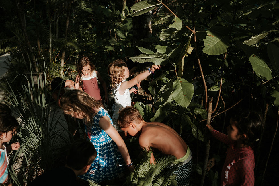 Kids participating in an outdoor activity on Nikoi Private Island