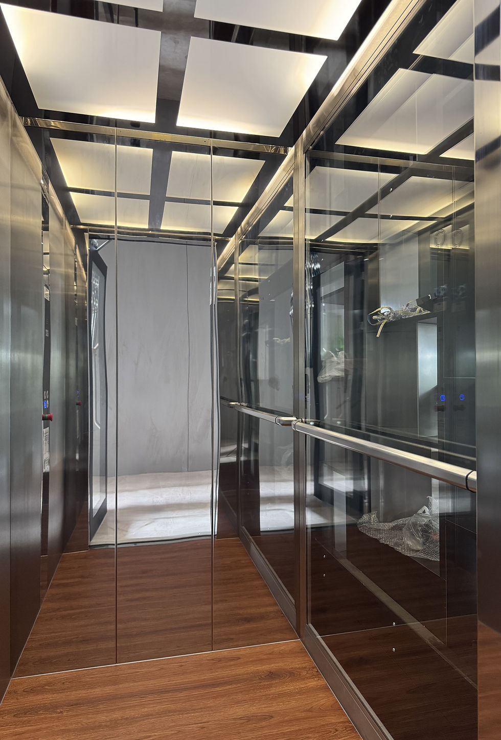 Metal Film WPC Wall Panel for the Hall Decoration 6