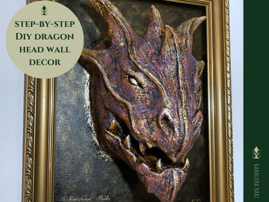 3D Fantasy Dragon head – Step-by-Step guide